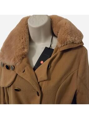 NWT New Fit-and-flare Double-breasted Pea Coat from OWIND.  Sz Medium
